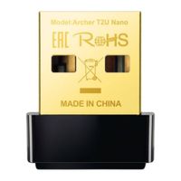 Adaptador USB TP-Link Archer T2U Nano, inalámbrico, doble banda,  frecuencia 2.4 y 5 GHz, Wi-Fi 5
