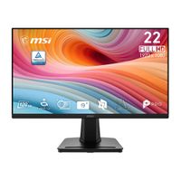 Monitor plano MSI PRO MP225 E12L 21.5"", IPS, Full HD, 120 Hz, 1 ms, HDMI y VGA, negro