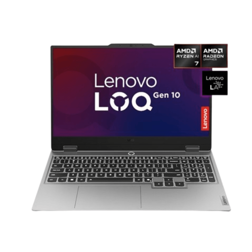 Imagen 2 del producto Laptop Lenovo LOQ 15AHP10, Ryzen 7 250, 16 GB RAM, 512 GB SSD, RTX 5050 de 8 GB, 15.6 pulgadas Full HD, sin sistema operativo, gris luna