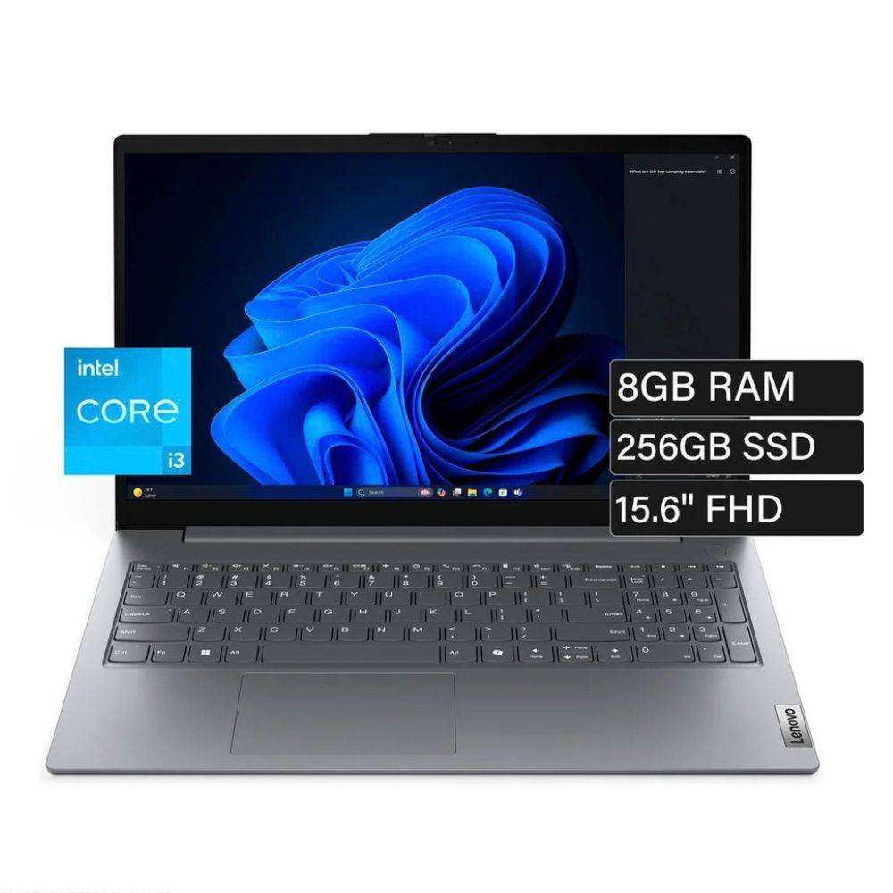 Imagen 2 del producto Laptop Lenovo V15 15.6"", Intel Core I3-1315U, 256GB SSD, 8GB RAM, FreeDos - sin Sistema Operativo, gris