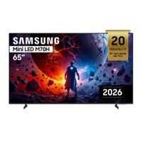 Smart TV Samsung 65"", 4K, MINILED M70H, sistema Tizen integrado, UN65M70HAGXPE, 2026