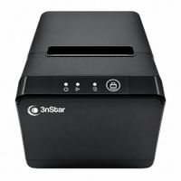 Ticketera 3nstar RPT004, impresión térmica directa, USB y Ethernet, imprime recibos de 80 mm y códigos QR, corte automático, negro
