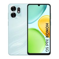 Celular Honor X6D 5G, 256 GB, 4 GB RAM, batería de 5300 mAh, cyan