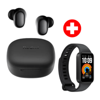 Audífonos Xiaomi Buds 6 Play in ear Bluetooth 5.4, hasta 36 horas, negro + smart band 11 active