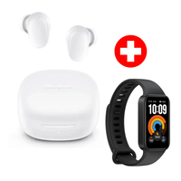 Audífonos Xiaomi Buds 6 Play in ear Bluetooth 5.4, hasta 36 horas, blanco + smart band 11 active
