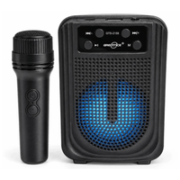 Parlante Ottoware GTS-2158 bluetooth 5, 5 W, radio FM, iluminación LED, negro + micrófono