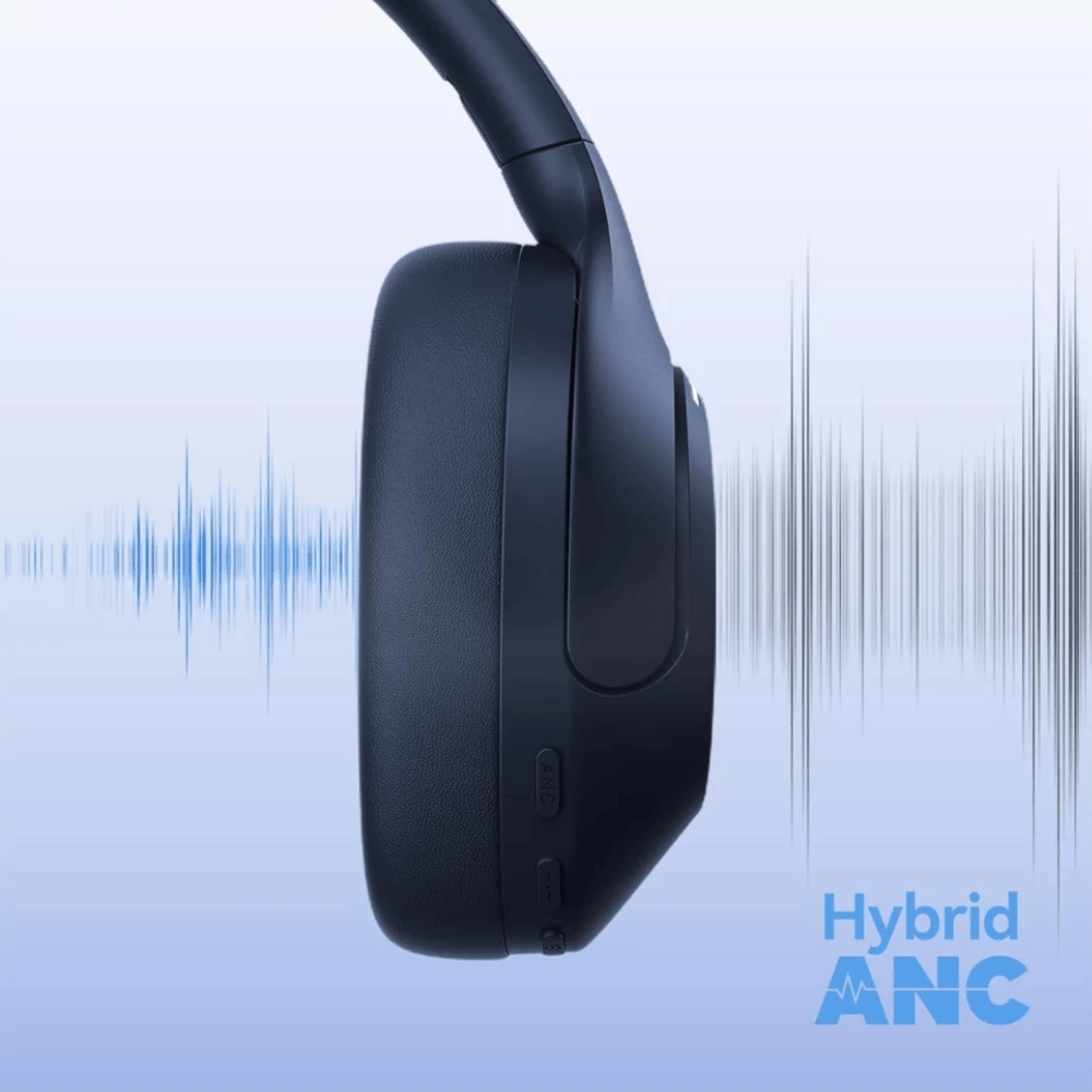 Imagen 2 del producto Audífonos Haylou S35 ANC over ear bluetooth 5.2, cancelación activa de ruido, hasta 60 horas, negro
