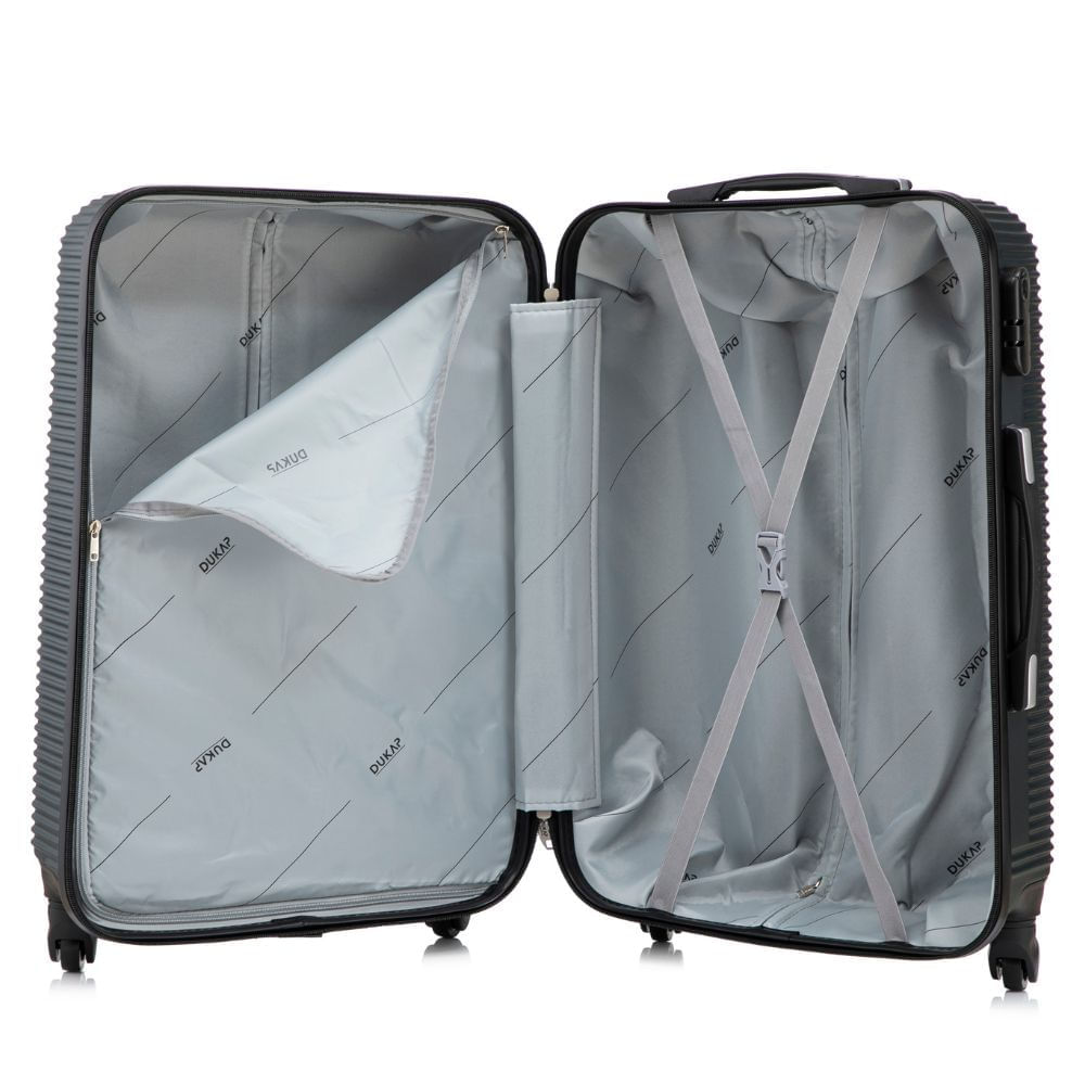 Imagen 2 del producto Maleta de bodega Dukap Royal 61 cm, ABS resistente, 15 kg, 4 ruedas 360°, cerradura de combinación, ligera y elegante, verde