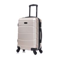 Maleta de cabina Dukap Sense 51 cm, ABS resistente, 10 kg, 4 ruedas 360°, cerradura de combinación, ligera y elegante, champagne