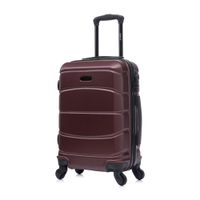 Maleta de cabina Dukap Sense 51 cm, ABS resistente, 10 kg, 4 ruedas 360°, cerradura de combinación, ligera y elegante, vino