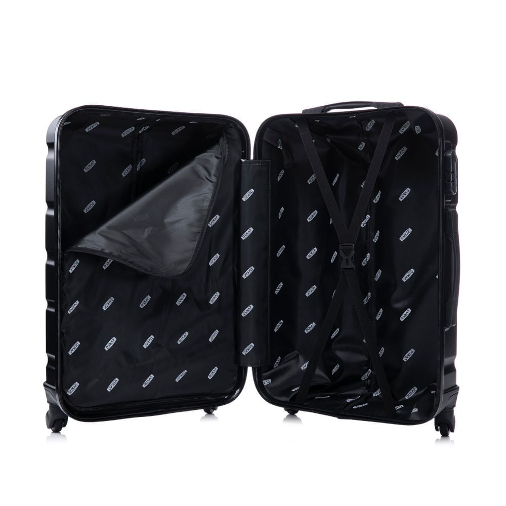 Imagen 2 del producto Maleta de cabina Dukap Sense 51 cm, ABS resistente, 10 kg, 4 ruedas 360°, cerradura de combinación, ligera y elegante, negro
