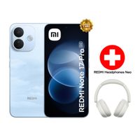Celular Xiaomi Redmi Note 17 Pro 5G, 256 GB, 6 GB RAM, AMOLED 6.83"", cámara 50 MP, azul + audífonos Redmi Neo, blanco