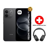 Celular Xiaomi Redmi Note 17 Pro Max 5G, 256 GB, 8 GB RAM, AMOLED 6.83"", cámara 50 MP, negro + audífonos Redmi Neo, negro