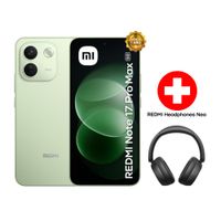 Celular Xiaomi Redmi Note 17 Pro Max 5G, 256 GB, 8 GB RAM, AMOLED 6.83"", cámara 50 MP, verde + audífonos Redmi Neo, negro