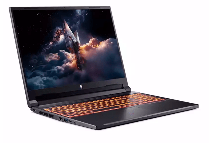 Imagen 2 del producto Laptop gamer Acer Nitro V 16 WUXGA 180 Hz, Core 7 240H, 512 GB SSD, 32 GB RAM, RTX 5060 8 GB, Windows 11 Home, negro