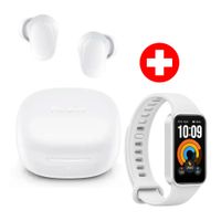 Audífonos Xiaomi Redmi Buds 6 Play in ear bluetooth 5.4, hasta 36 horas, IPX4, blanco + Xiaomi Smart Band 11 Active, gris