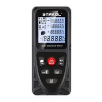 Medidor de distancia láser Snakol 40M digital, alcance de 0.05 a 40 m, IP54, negro