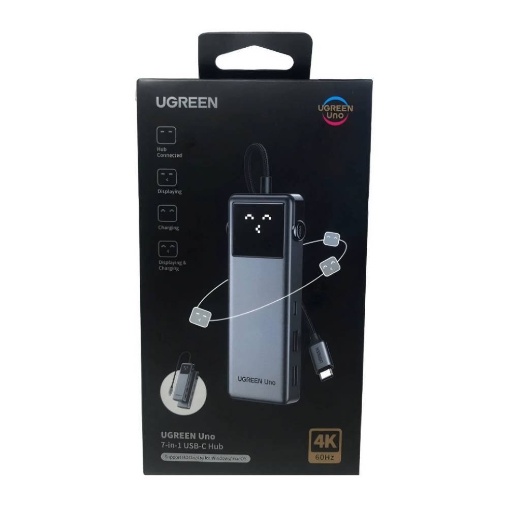 Imagen 2 del producto Adaptador multipuertos Ugreen 7 en 1 con USB Tipo-C, HDMI 4K, USB 3.0, SD y Micro SD