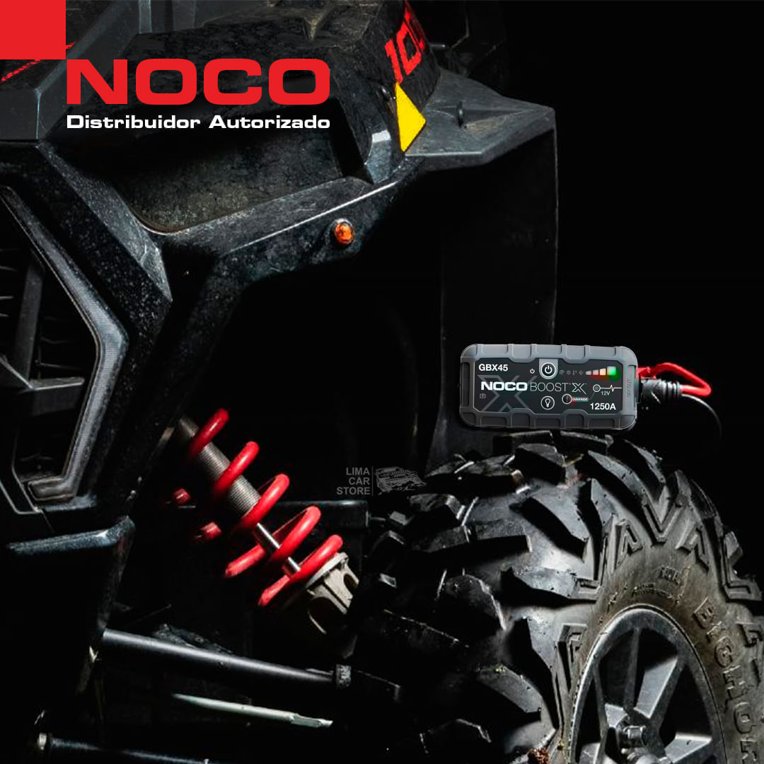 Imagen 2 del producto Arrancador de batería Noco BoostX GBX45, 12 V, 1250 A, gasolina hasta 6.5 L y diésel hasta 4 L, carga rápida y powerbank