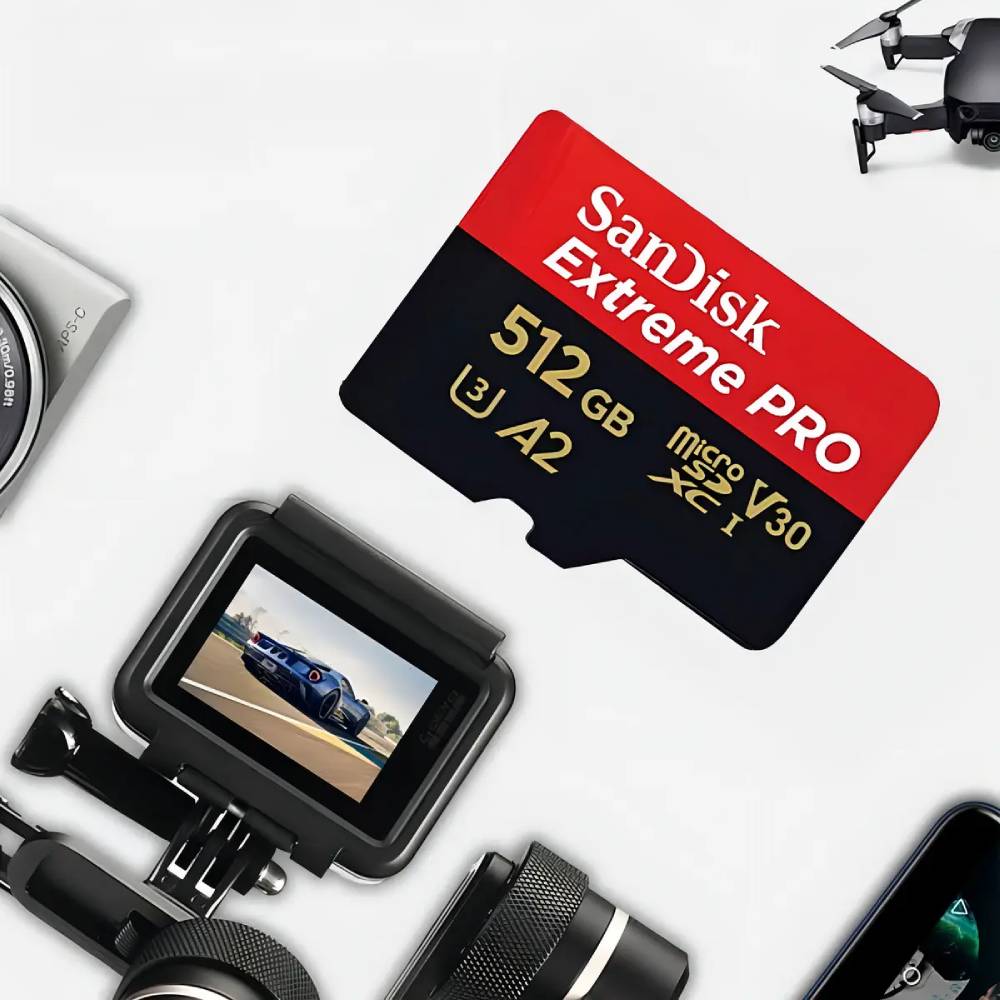 Imagen 2 del producto Memoria microSD SanDisk Extreme PRO 512GB, Clase 10, velocidad de lectura 200 MB/s, escritura 140MB/s