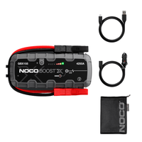 Arrancador de batería Noco Booster GBX155, 12 V, 4250 A, gasolina hasta 10 L y diésel hasta 8 L, powerbank y linterna LED