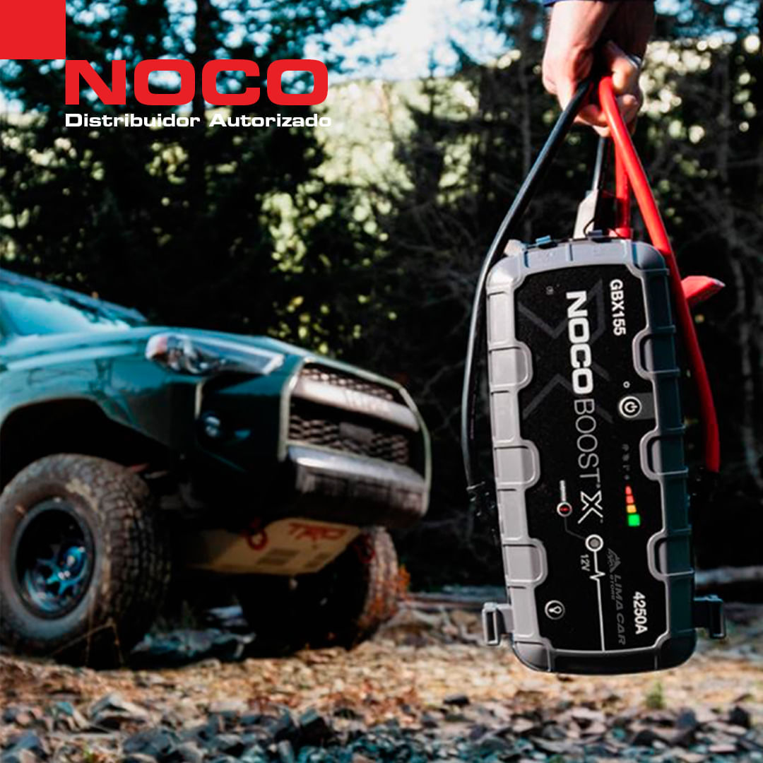Imagen 2 del producto Arrancador de batería Noco Booster GBX155, 12 V, 4250 A, gasolina hasta 10 L y diésel hasta 8 L, powerbank y linterna LED