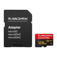 Memoria microSD SanDisk Extreme PRO 128GB, UHS-I, Clase 10, U3, V30, A2, hasta 250 MB/s lectura