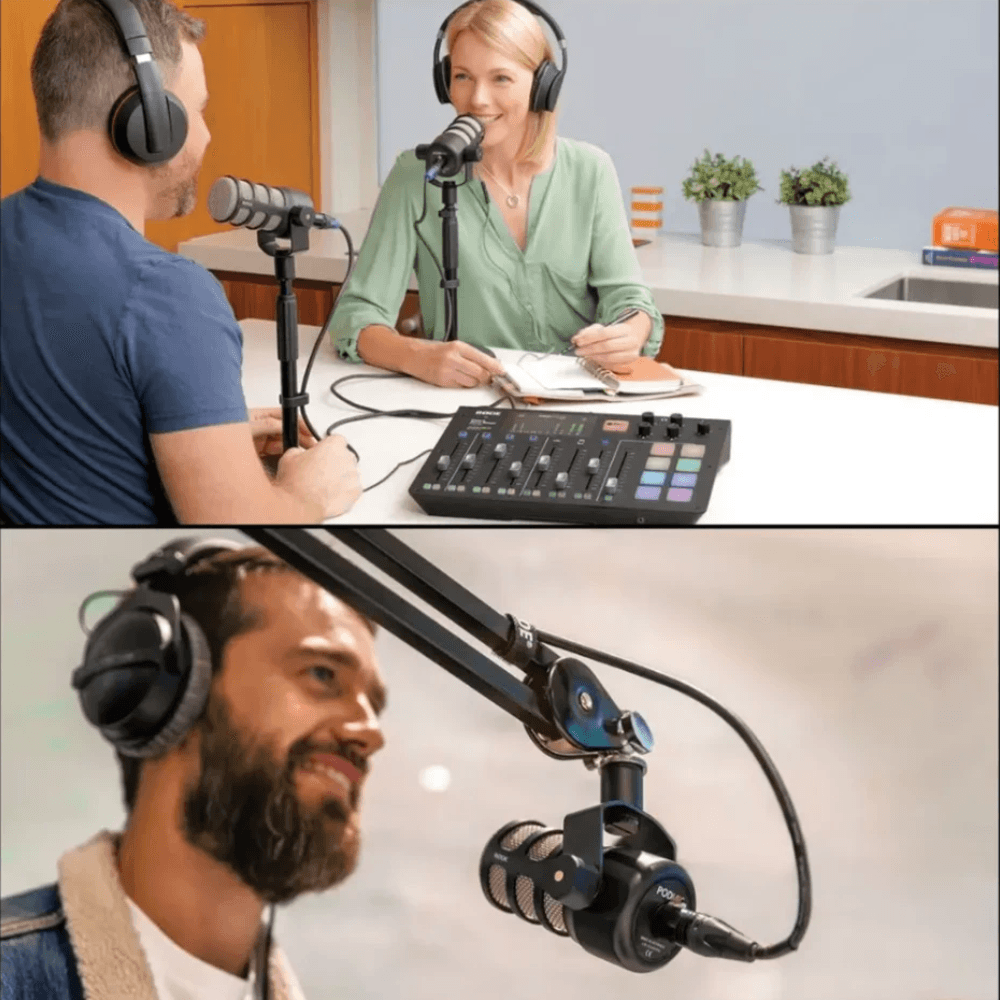 Imagen 2 del producto Micrófono dinámico Rode PodMic para podcast, patrón cardioide, conexión XLR de 3 pines, filtro antipop interno, negro