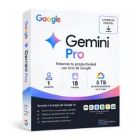 Licencia digital Gemini Pro, 1 dispositivo, 18 meses, 5 TB de almacenamiento