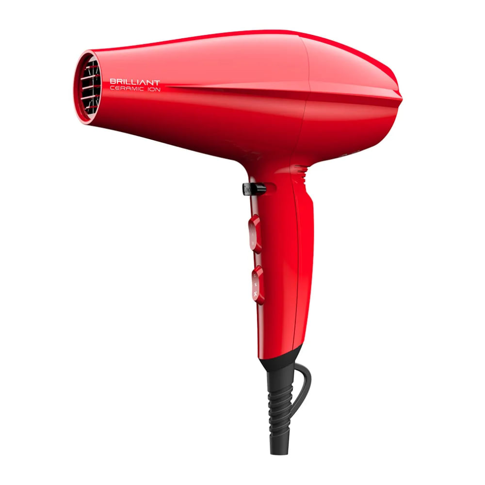 Imagen 2 del producto Secadora de cabello Gama Brilliant Ceramic Ion, 2300W, 3 niveles de temperatura, 2 velocidades, rojo