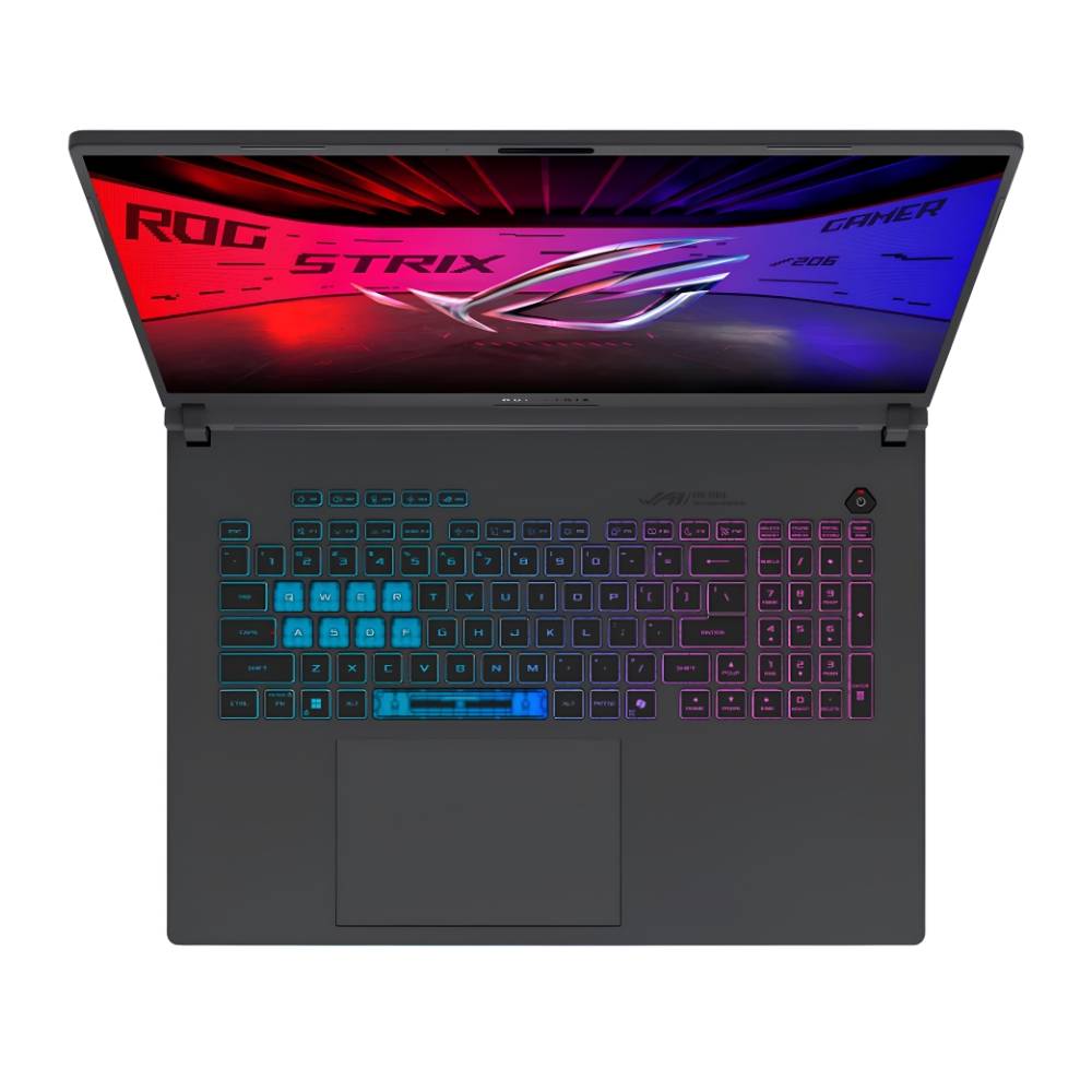 Imagen 2 del producto Laptop gamer Asus ROG STRIX G18 18"", Intel Core Ultra 9 275HX, 1TB SSD, 16GB RAM, RTX 5070, Windows 11 Home, eclipse gray + Mochila + Mouse