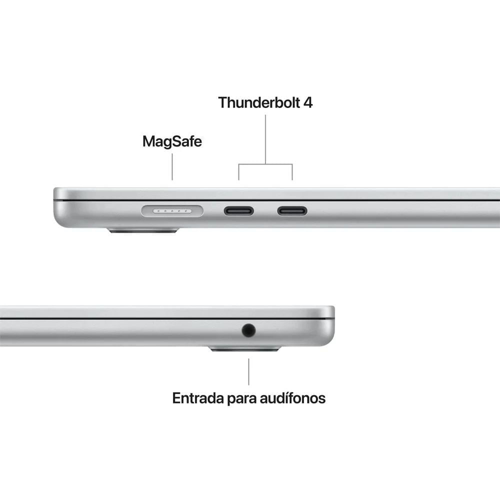 Imagen 2 del producto MacBook Air 15.3"", chip M5, 512GB SSD, 16GB RAM, macOS, silver