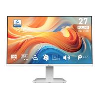 Monitor plano MSI Pro MP273W E14A 27"", IPS, Full HD, 144 Hz, 1 ms MPRT, HDMI 2.0 y DisplayPort 1.2a, blanco