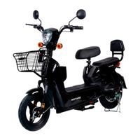 Bicimoto eléctrica Motare Flash 500W, autonomía 30-35km, batería grafeno, negro