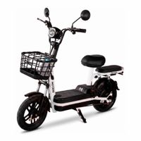 Bicimoto eléctrica Motare Happy 350 W, autonomía de 25 a 35 km, batería de grafeno extraíble, negro