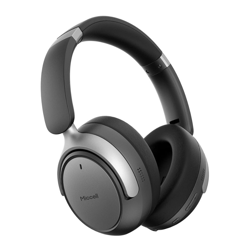 Imagen 2 del producto Audífonos Miccell B16 over ear bluetooth 5.4, cancelación de ruido ANC de hasta -25 dB, 6 horas, negro