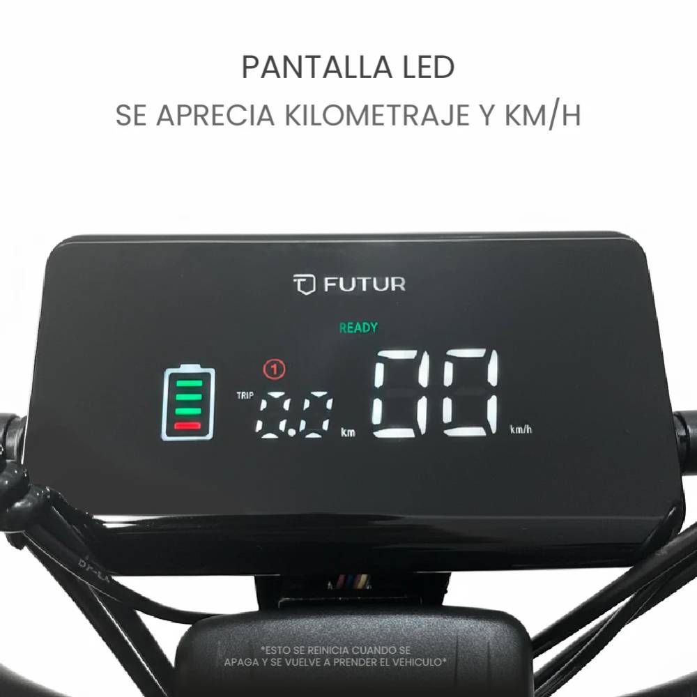 Imagen 2 del producto Bicimoto eléctrica Futur Neoride 350W, autonomía 30-35km, batería grafeno, taupe